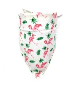 bandana for the summer for dog pink flamingo