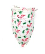 bandana pour l'été pour chien flamant rose