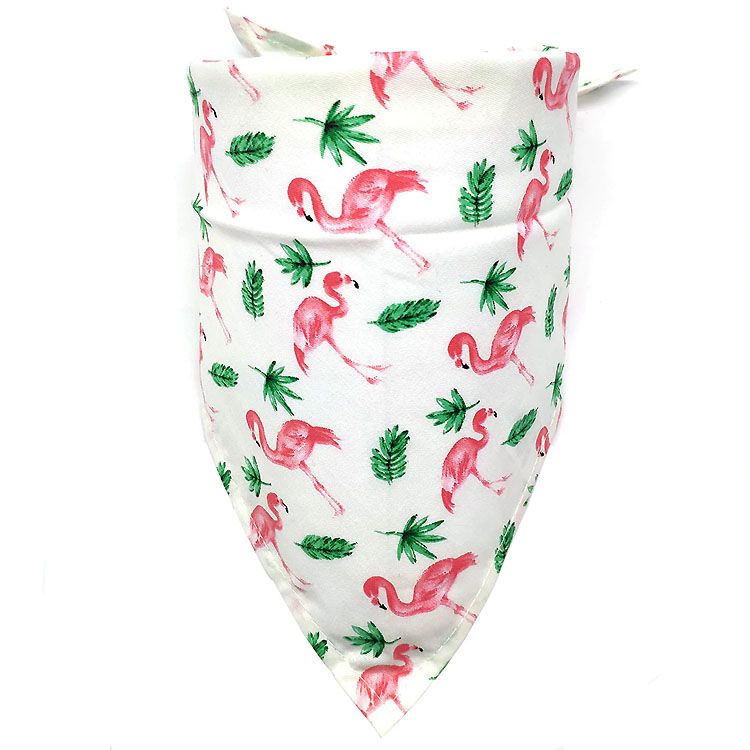 bandana for the summer for dog pink flamingo