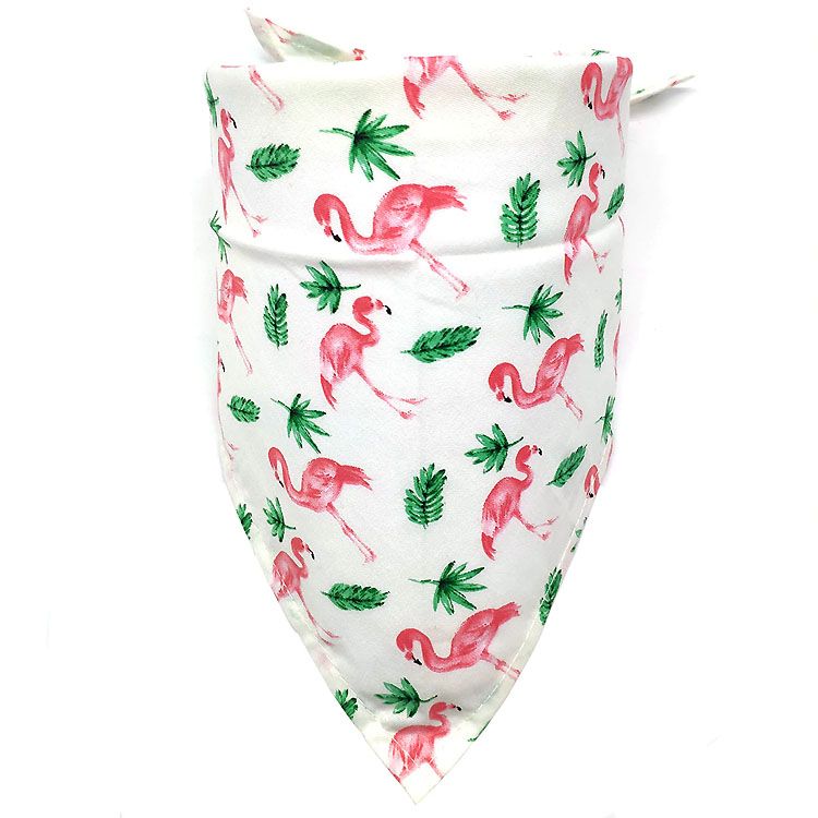 bandana de perro flamenco rosa para el verano