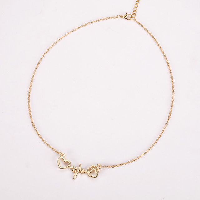 gold chain for women cat paw