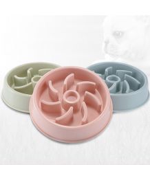 Bowl for dog and cat anti-wolverine - blue
