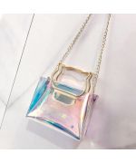 Handbag for woman with cat - gray