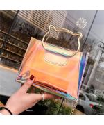 Handbag for woman with cat - gray