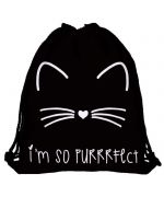 Backpack cat Strips rope - black