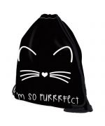 Backpack cat Strips rope - black