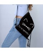 bolso de escuela de gato