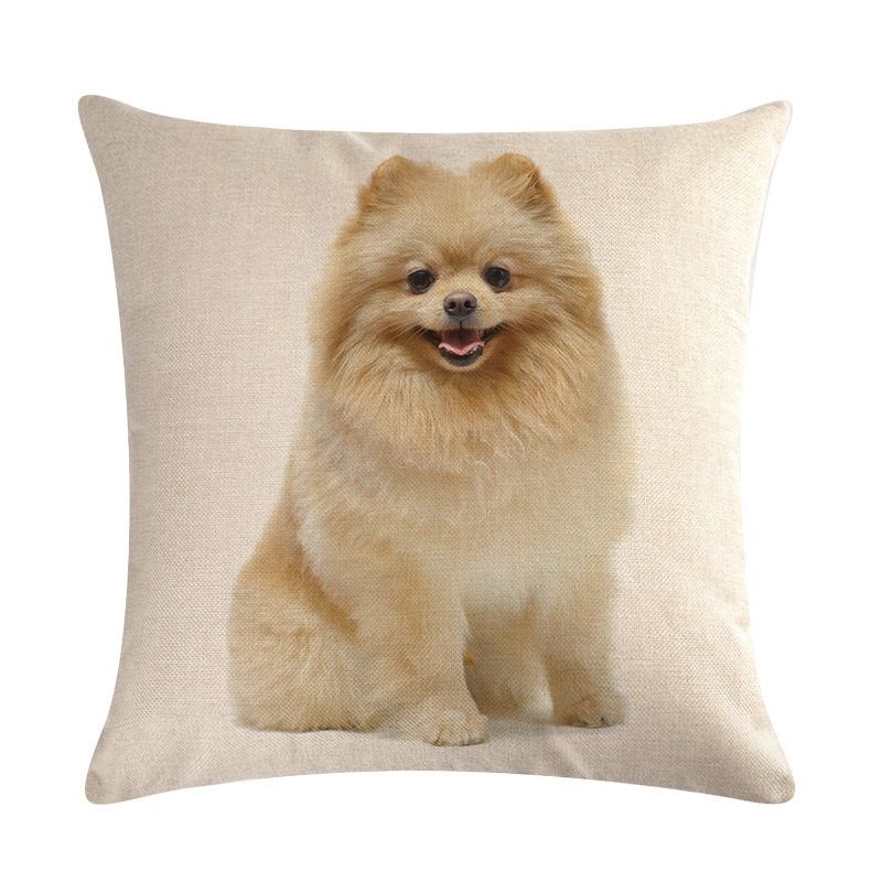 Housse Coussin Tête de Chien