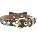 chic gray dog collar