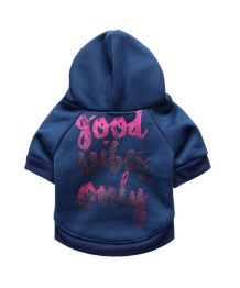 Sudadera con capucha para perro - azul marino