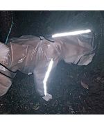 reflective rain coat for large dog