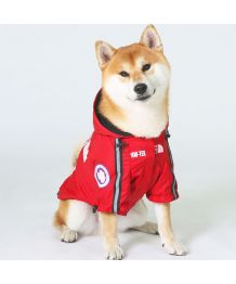 Extreme dog raincoat - red
