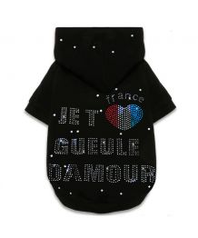 Pull strass pour chien et chat Pluie d'étoiles Gueule d'Amour®