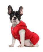 manteau pour chienne rouge