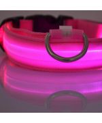 pink luminous collar for small dogs