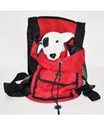 sac de transport pour petit chien rouge