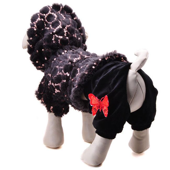 plush dog coat