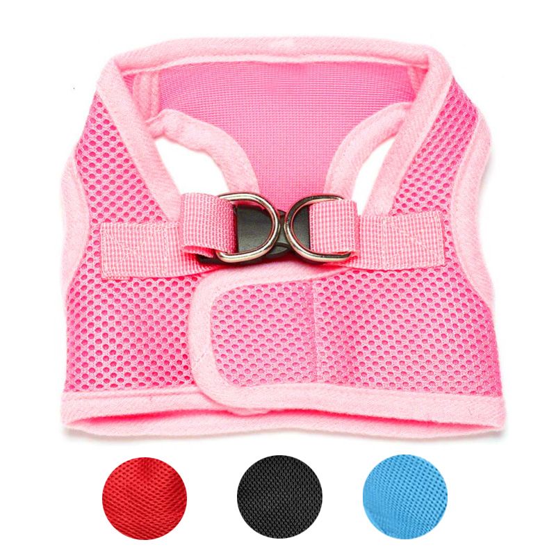 harness t-shirt for dog pink