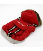 Manteau rouge pour chien