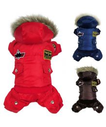 Combinaison pour chien imperméable fourrée