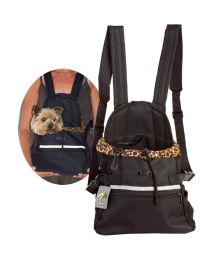 Bolsa de transporte para perro y gato leopardo