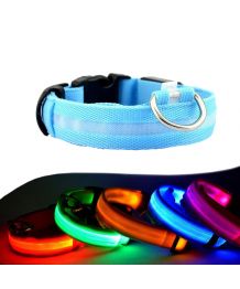 LED illuminated dog collar