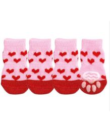 Non-slip socks for dogs and cats - Small hearts