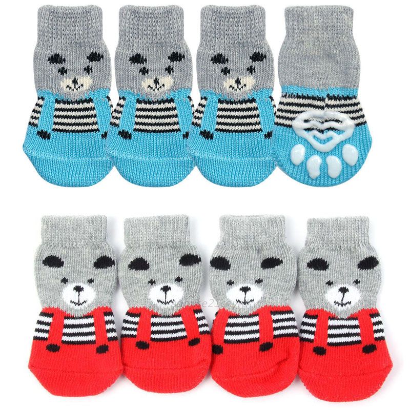 4 Unids/set Calcetines Para Mascotas Para Perros Y Gatos, Calcetines  Protectores, Cálidos, Hermosos Y Antideslizantes Para Mascotas Para Otoño E  Invierno, Mode de Mujer