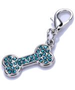 rhinestone bone pendant jewelry for dog