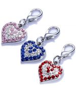 rhinestone heart pendant