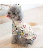 suéter de perro beige