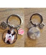 personalized animal keychain