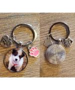 personalized animal key ring