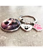 key ring with dog photo