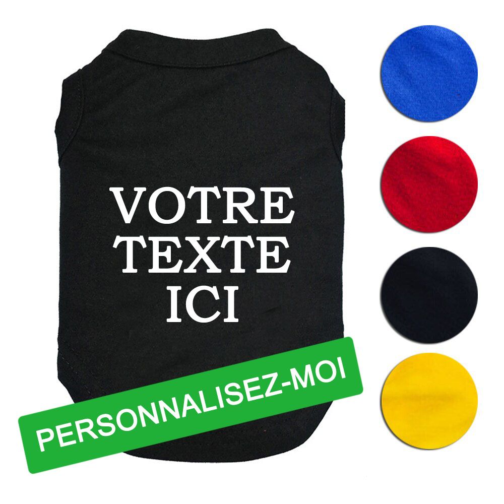 tshirt à personnaliser pour chien