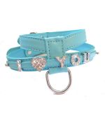 Dog harness customizable for letters 10 MM - Black (round chest 43 to 53 cm)
