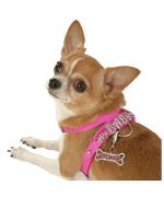 Arnés para perro personalizable rosa violeta