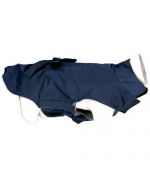 abrigo impermeable para perro azul marino