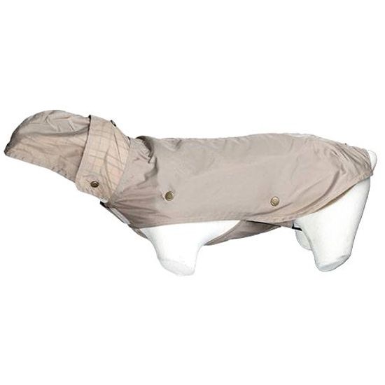 beige raincoat for dogs