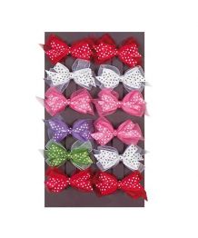 Barrette for dog French clip - polka dots