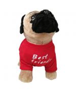camiseta de perro pug