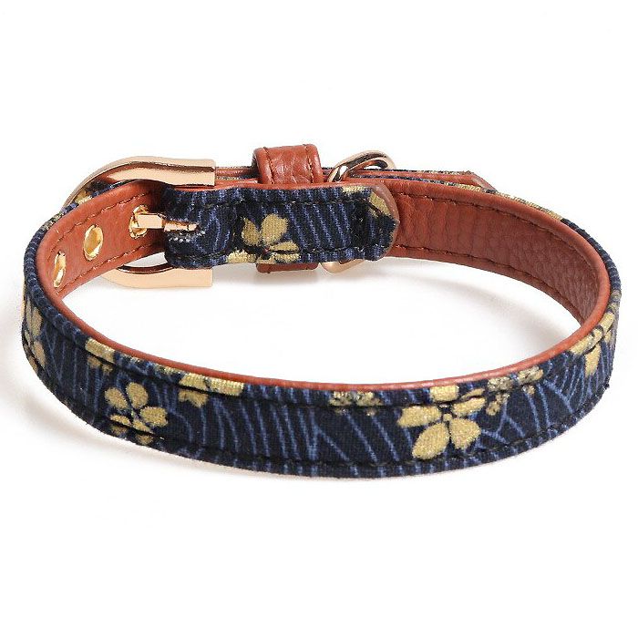 navy blue dog collar