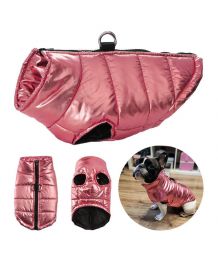 Light puffer jacket for cats and dogs - pink