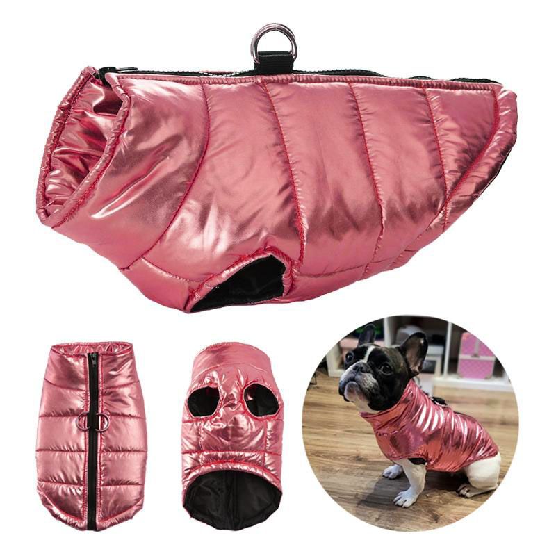 dog coat pink fashion integrated harness