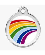 large rainbow dog tag