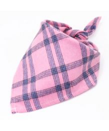 Bandana pour chien et chat - rose et bleu