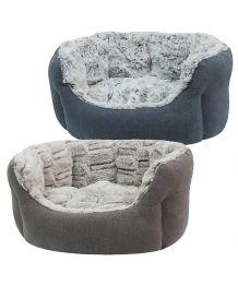 Basket for dog and cat - Gray or navy blue