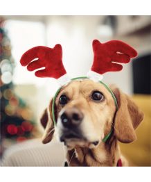 Christmas headband for dogs - Little Reindeer