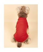 polo pour petit chien rouge