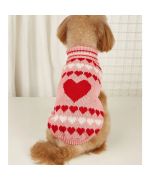 suéter de perro con corazón